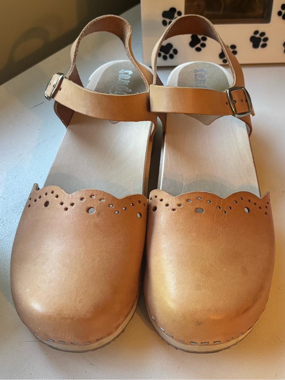 Sandgrens Milan clog in ecru size 41